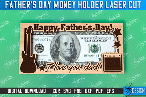 Father’s Day Money Holder | Money Card Design | Greeting Cards SVG Fly Design 