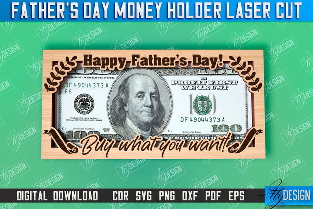 Father’s Day Money Holder | Money Card Design | Greeting Cards SVG Fly Design 