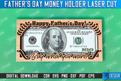 Father’s Day Money Holder | Money Card Design | Greeting Cards SVG Fly Design 