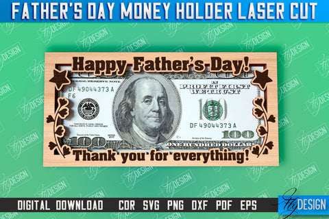 Father’s Day Money Holder | Money Card Design | Greeting Cards SVG Fly Design 