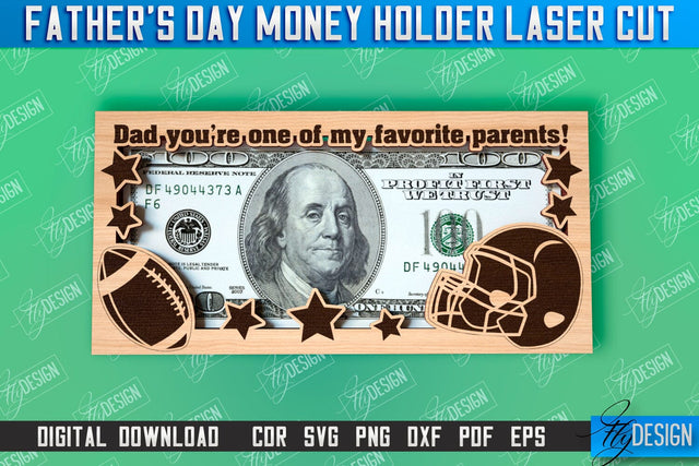 Father’s Day Money Holder | Money Card Design | Greeting Cards SVG Fly Design 