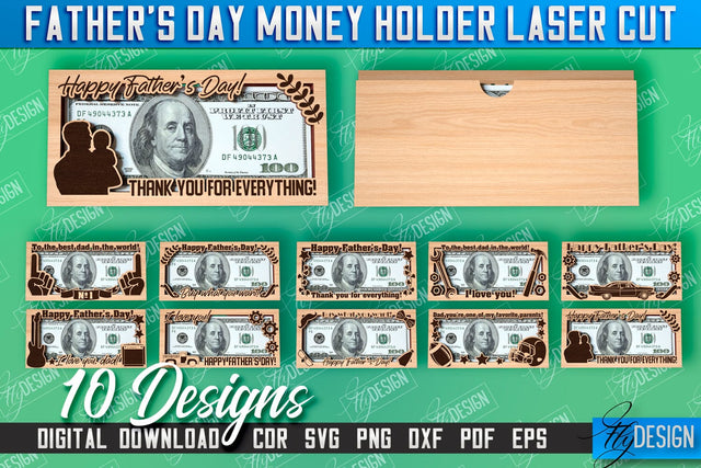Father’s Day Money Holder | Money Card Design | Greeting Cards SVG Fly Design 