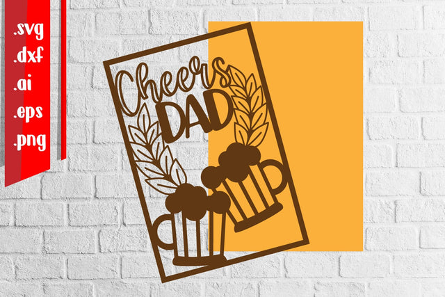 Fathers Day Papercut 2 3D Paper zafrans studio 