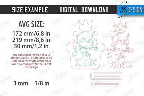 Father's Day Plaques Bundle | Gift for Grandpa | Father's Day Signs | Father's Day Stand | CNC Files SVG Fly Design 