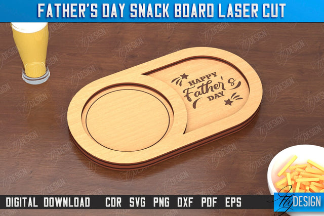 Father's Day Snack Board | Beer Snack Board | Snack Tray | CNC File SVG Fly Design 