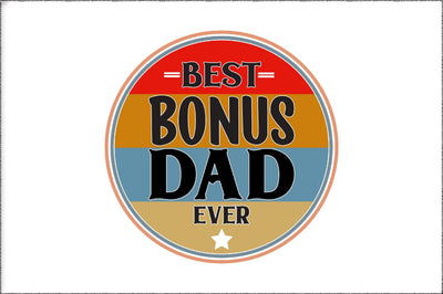 Fathers day sublimation designs download, Best bonus dad ever retro shirt design, bonus dad shirt design, fathers birthday gift step dad png Sublimation Jagonath Roy 