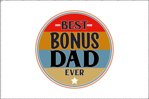 Fathers day sublimation designs download, Best bonus dad ever retro shirt design, bonus dad shirt design, fathers birthday gift step dad png Sublimation Jagonath Roy 