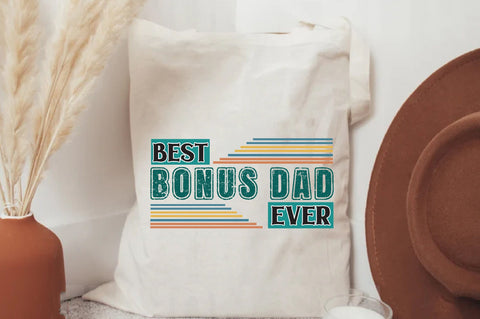 Fathers day sublimation designs download, Best bonus dad ever retro shirt design, bonus dad shirt design, fathers birthday gift step dad png Sublimation Jagonath Roy 