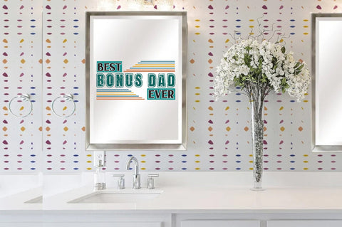 Fathers day sublimation designs download, Best bonus dad ever retro shirt design, bonus dad shirt design, fathers birthday gift step dad png Sublimation Jagonath Roy 