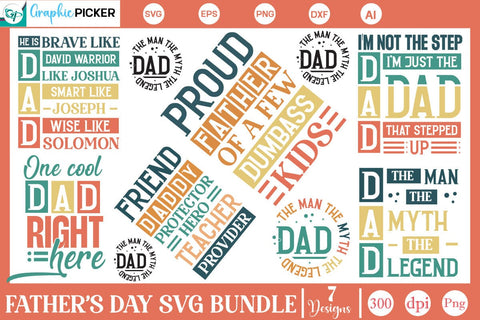 Father's Day SVG Bundle, Dad SVG Bundle, Father's Day T-Shirt Bundle, Father's Day SVG, Dad SVG, Father's Day T-Shirt Design SVG DesignPlante 503 