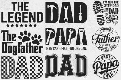 Father's Day SVG Bundle, Father SVG, Father Quotes SVG, Best Dad svg, Daddy svg,Grandpa svg, Family svg bundle, Father svg, Papa svg SVG DesignDestine 