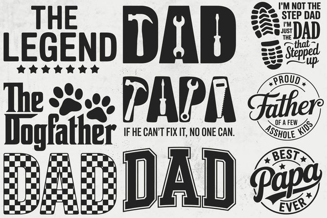 Father's Day SVG Bundle, Father SVG, Father Quotes SVG, Best Dad svg, Daddy svg,Grandpa svg, Family svg bundle, Father svg, Papa svg SVG DesignDestine 