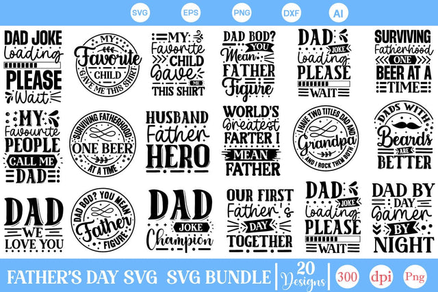 Father's Day SVG Bundle, Father's Day SVG Designs, SVGs,Quotes and Sayings,Food & Drink,On Sale, Print & Cut SVG DesignPlante 503 
