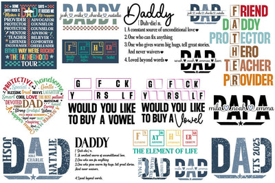 Father's Day SVG Bundle, Father's Day t shirt design, Dad SVG Bundle, SVGs, Food & Drink, Print & Cut, Quotes and Sayings SVG DesignPlante 503 
