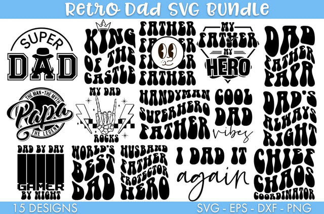 Father's Day SVG Bundle Sublimation Cut file SVG Freeling Design House 