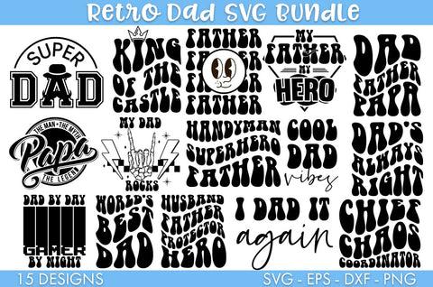 Father's Day SVG Bundle Sublimation Cut file SVG Freeling Design House 