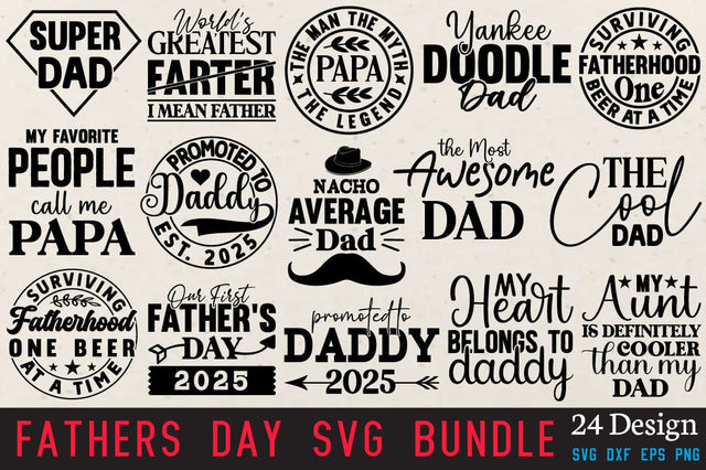 Fathers Day Svg Bundle SVG Angelina750 