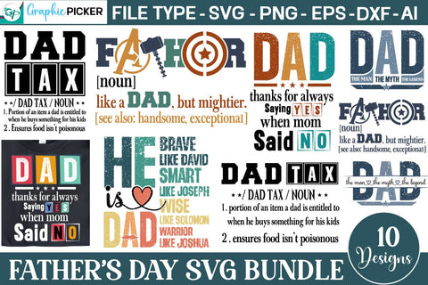 Father's Day SVG Design Bundle, Dad SVG Design, Father's PNG SVG DesignPlante 503 