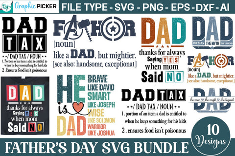 Father's Day SVG Design Bundle, Dad SVG Design, Father's PNG SVG DesignPlante 503 