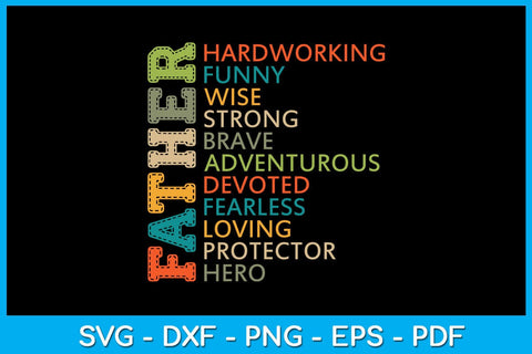 Father's Day SVG PNG, Father T-shirt Design Cutting And Printable File SVG Creativedesigntee 