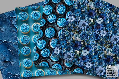 Father's Day Texture Digital Paper | Dad Love Digital Pattern Fine Purple Elephant Creations 