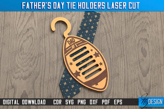 Father's Day Tie Holder | Tie Hanger | Gift Idea | Gift for Grandpa | CNC File SVG Fly Design 