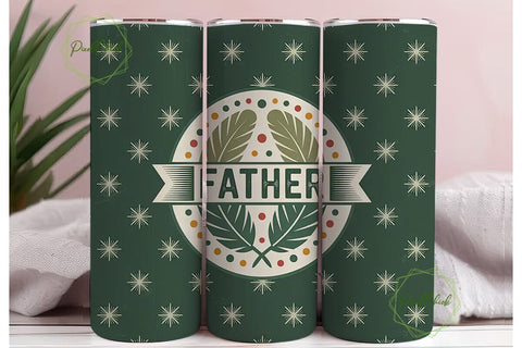 Father's Day Tribal Tumbler Wrap Sublimation PixelChick 