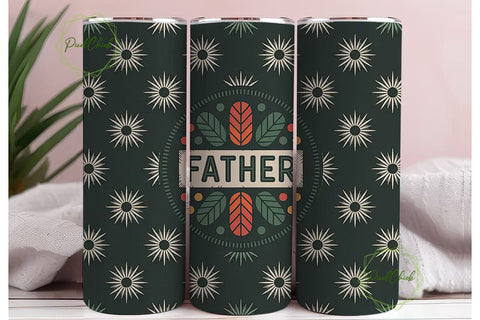 Father's Day Tribal Tumbler Wrap Sublimation PixelChick 