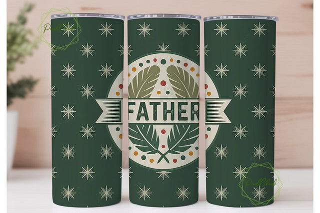 Father's Day Tribal Tumbler Wrap Sublimation PixelChick 