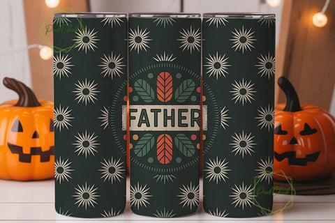 Father's Day Tribal Tumbler Wrap Sublimation PixelChick 