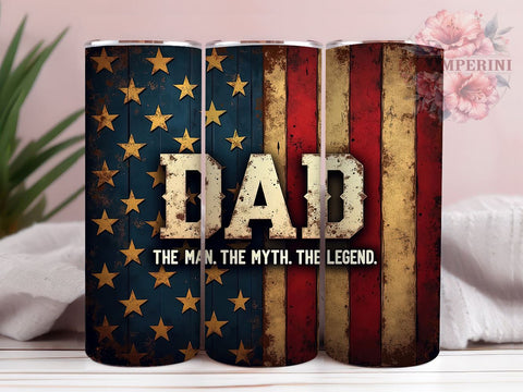 Father's Day Tumbler, Dad the Man the Myth the Legend Design, 20oz Tumbler Wrap, Sublimation Design, Unique Dad Gift, Funny Dad Tumbler, Dad Gift Idea, Custom Tumbler for Dad Sublimation Li Zamperini 