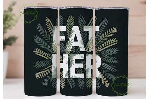 Father's Day Tumbler Wrap 20oz Sublimation PixelChick 