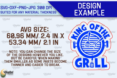 Father's Day Wooden Magnet Laser Cut. Gift for Dad SVG SVG Evgenyia Guschina 