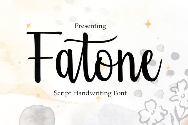 Fatone Script Font gatype 