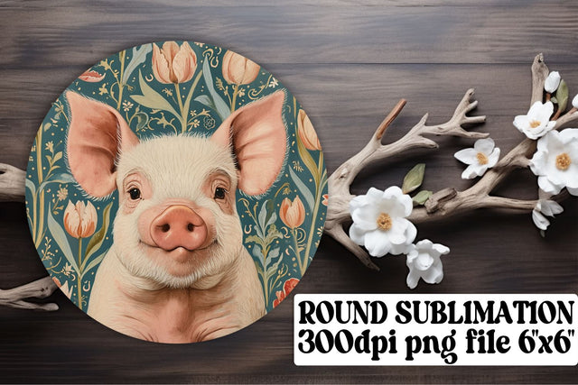 Fauna Blossom Car Coasters Sublimation afrosvg 