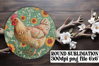 Fauna Blossom Round Ornament Collection Sublimation afrosvg 
