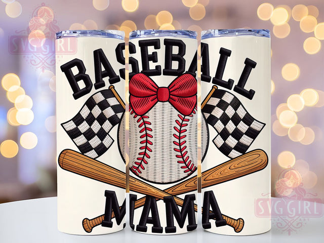 Faux Yarn Baseball Mama 20oz Tumbler, Baseball Mama Wrap, Sublimation Wrap, 20oz Tumbler Design, Mother’s Day Gift, PNG Tumbler Wrap, Sports Mom Sublimation SvggirlplusArt 
