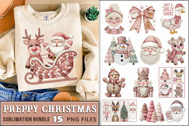 Faux Yarn Christmas PNG Bundle Sublimation Shetara Begum 