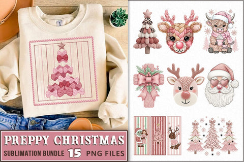 Faux Yarn Christmas PNG Bundle Sublimation Shetara Begum 