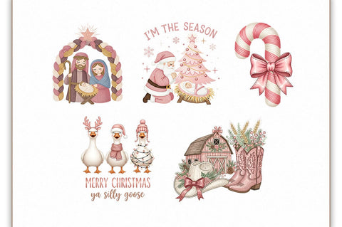 Faux Yarn Christmas PNG Bundle Sublimation Shetara Begum 