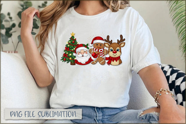 Faux Yarn Christmas Tree PNG Sublimation Shetara Begum 