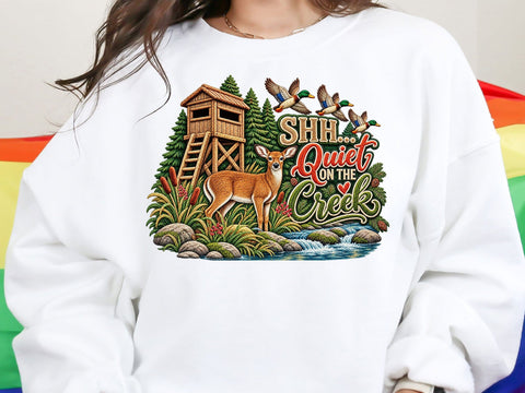 Faux Yarn Quiet On Creek PNG SVG artprintfile 