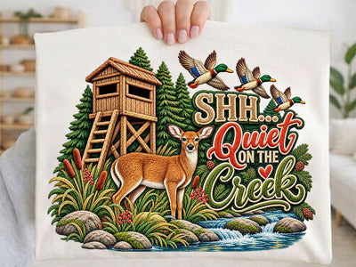 Faux Yarn Quiet On Creek PNG SVG artprintfile 