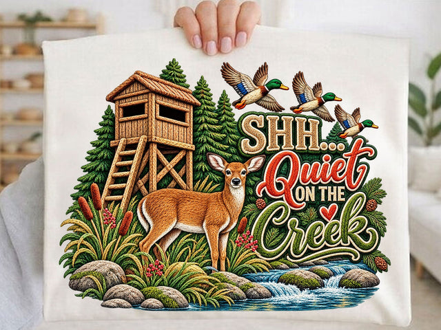 Faux Yarn Quiet On Creek PNG SVG artprintfile 
