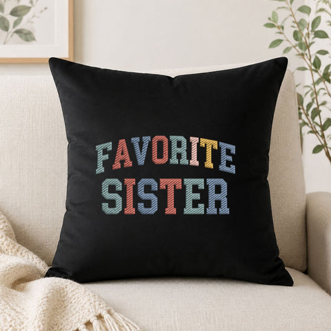 Favorite Sister Machine Embroidery Design – Colorful Sister Quote Embroidery File Embroidery/Applique DESIGNS PatternFeed8 