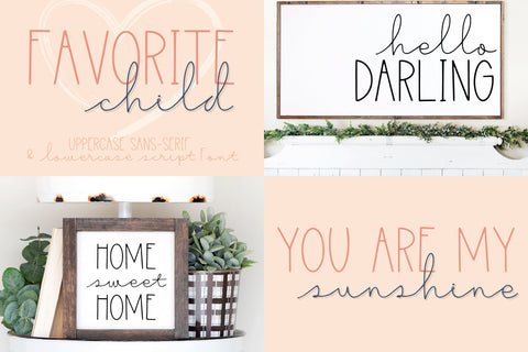 Favorites Handwritten Font Bundle for Cricut, Cute Cursive Handwriting Font Designing Digitals 