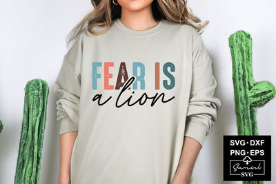 Fear Is A Lion Svg Cut Files Creative Art SVG CraftlabSvg55 
