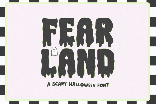 Fear Land - Spooky Halloween Font Font KA Designs 