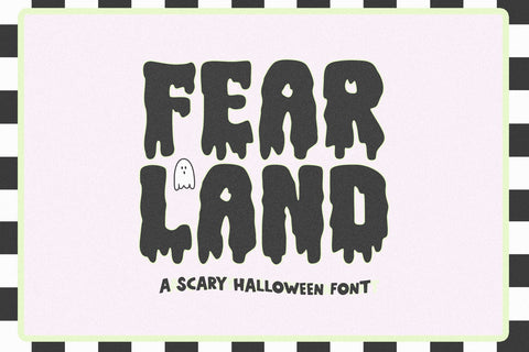 Fear Land - Spooky Halloween Font Font KA Designs 
