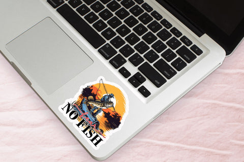 Fear no fish Sticker Design Sublimation Regulrcrative 